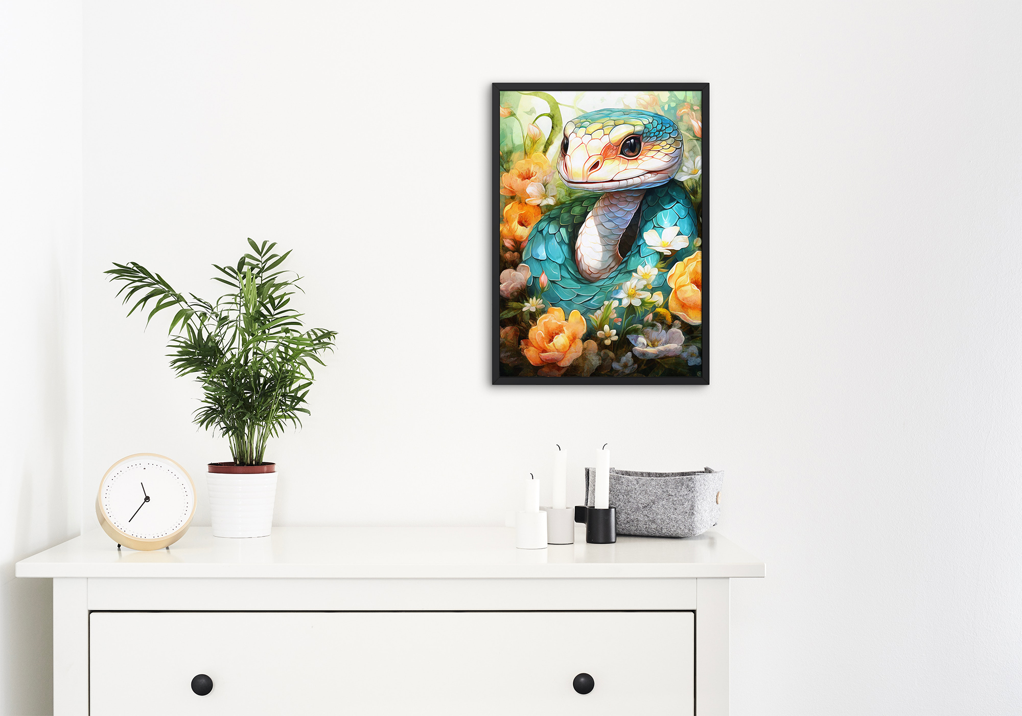 Quà tặng cho tâm | Tuổi rắn | Tranh nghệ thuật canvas
