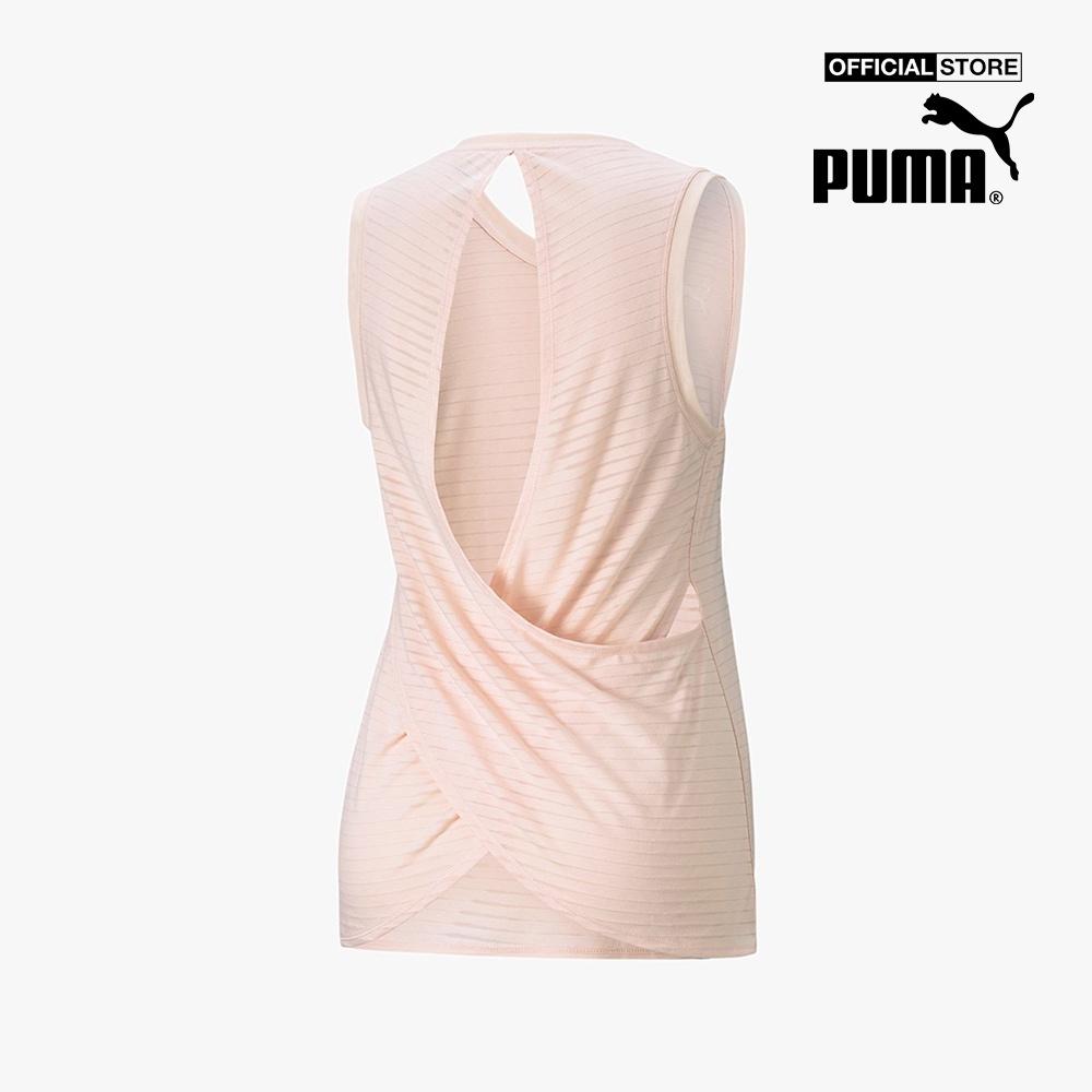 PUMA - Áo thun thể thao nữ sát nách Studio Burnout Tank 520225-27