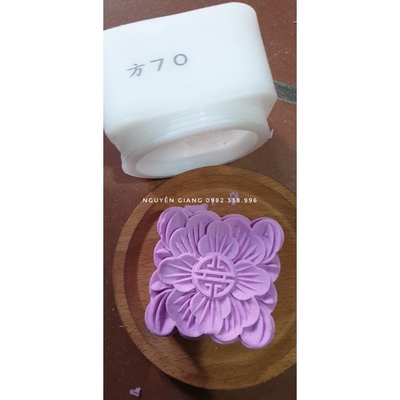 Khuôn cốc vuông hoa nhiều lớp 150g và 200g