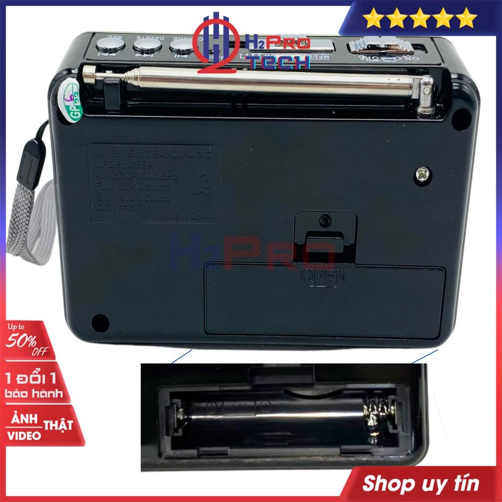 Đài Radio Cho Người Già, Đài Radio Waxiba XB-895Rec Fm-Am-Sw, Bluetooth, Usb, Thẻ Nhớ, Pin Sạc, Đèn Pin