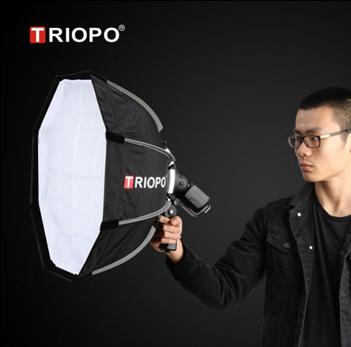 SOFTBOX BÁT GIÁC TRIOPO KS90 CHO ĐÈN FLASH SPEEDLITE HÀNG CHÍNH HÃNG