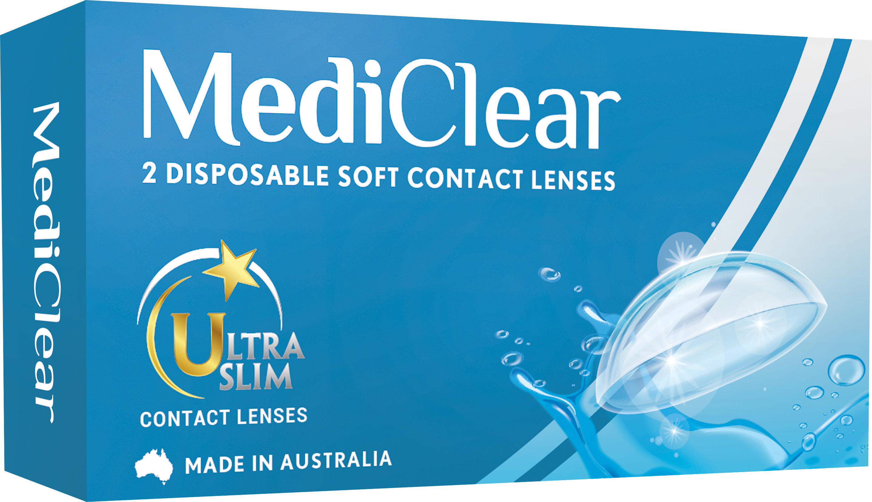 Kính Áp Tròng Australia Cận Thị Không Màu Mediclear 3 Tháng