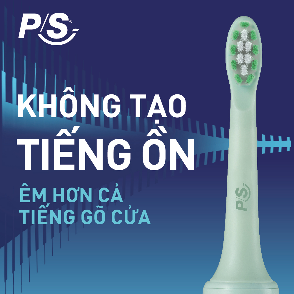 Bộ bàn Chải Điện P/S Sonic Expert Chuyên Gia Sóng Âm - Công Nghệ Sóng Âm, Chải Sạch Mảng Bám Tới 8X - Xanh Mint