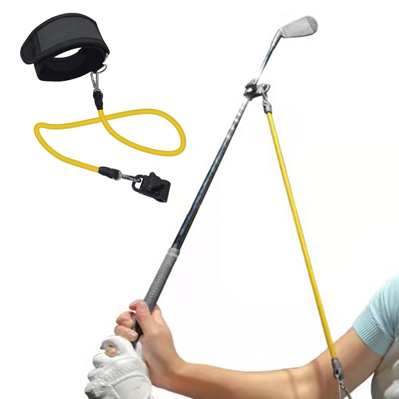 Golf Swing Trainer Elastic Resistance Rope Training Aid Indoor Outdoor