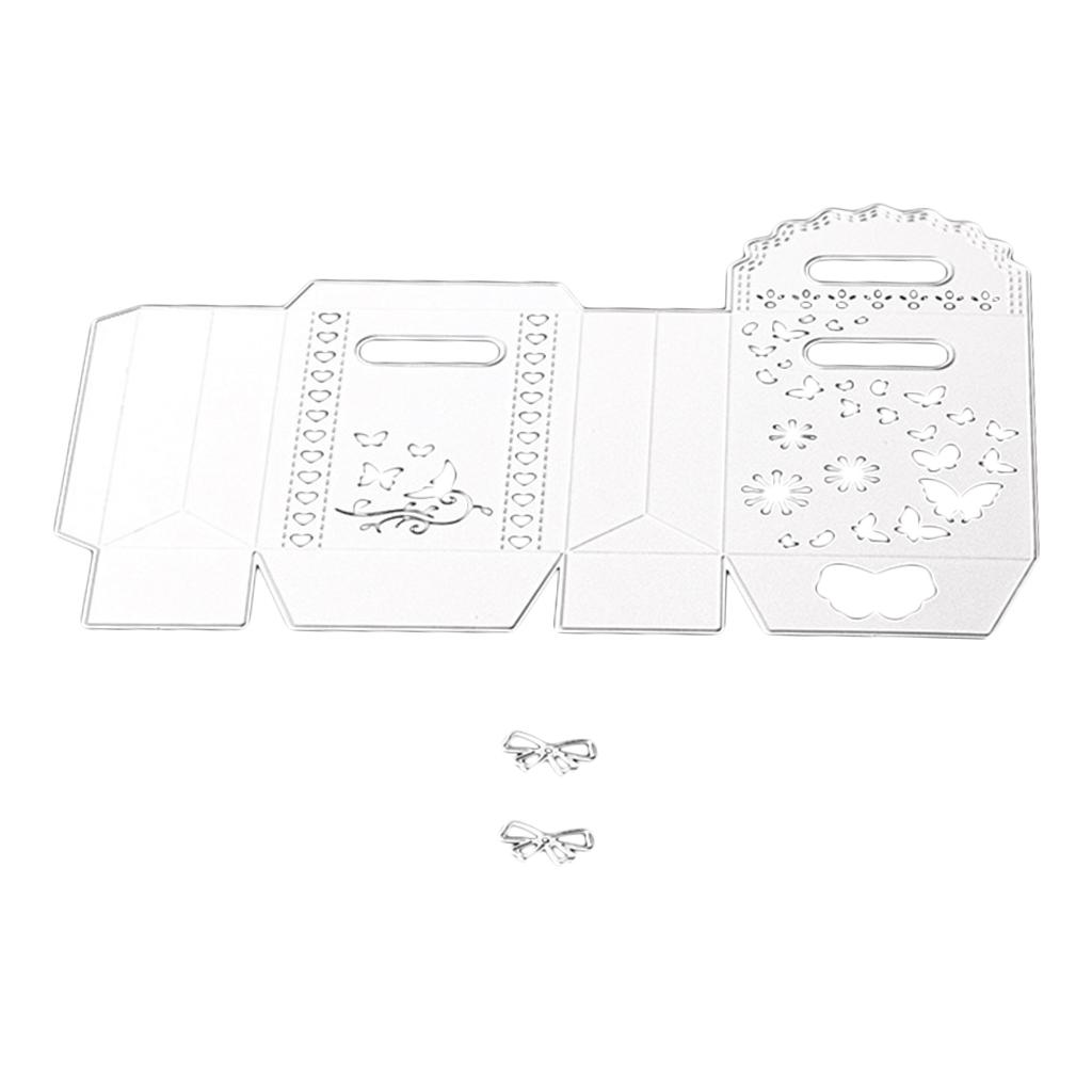 Nơ Tặng Túi Cắt Chết Stencil Thêu Sò Thẻ Dập Nổi Thủ Công