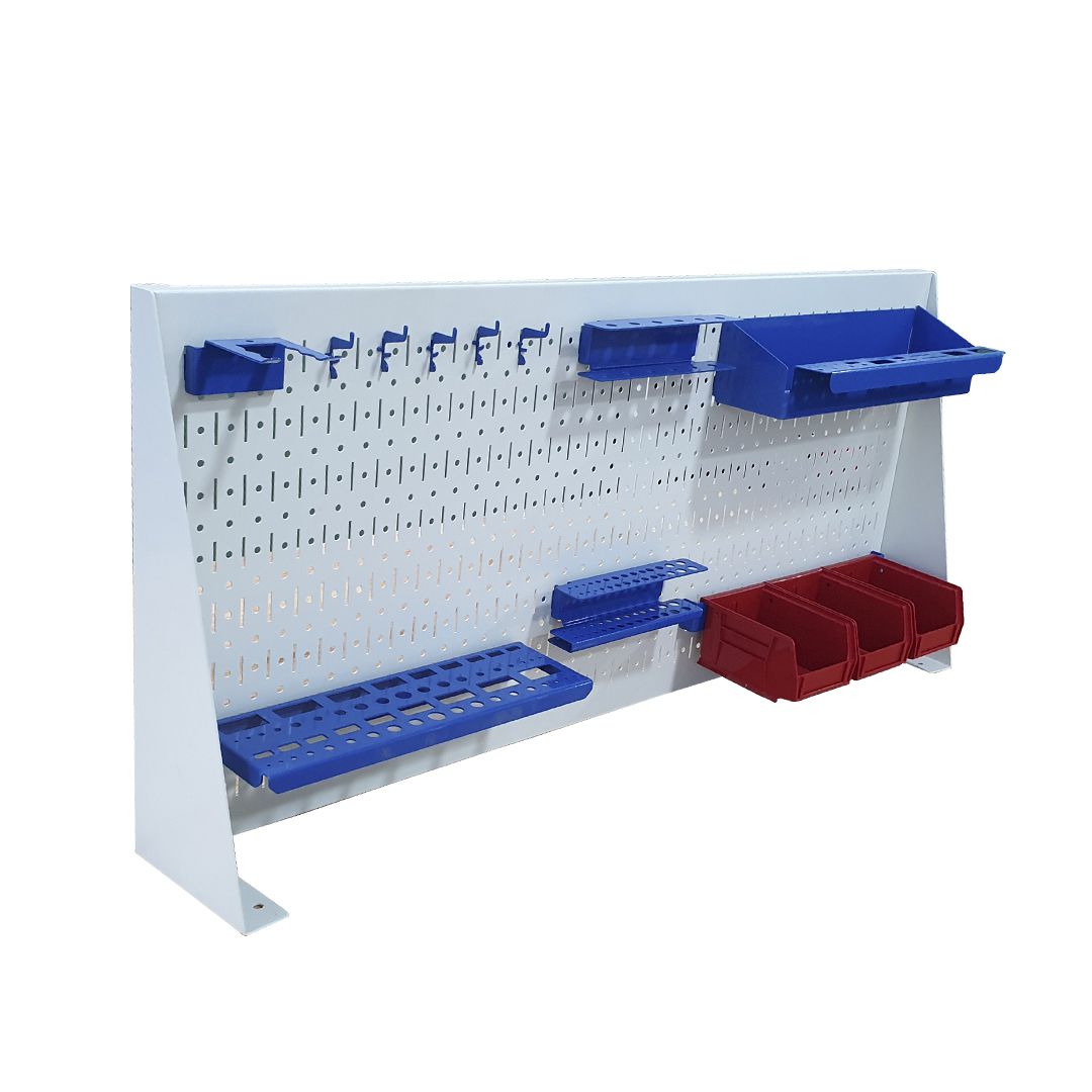 Combo Vách Chia Bàn Làm Việc Kiêm Bảng Treo Dụng Cụ Cơ Khí SMLIFE Pegboard Desk PD45100.CK