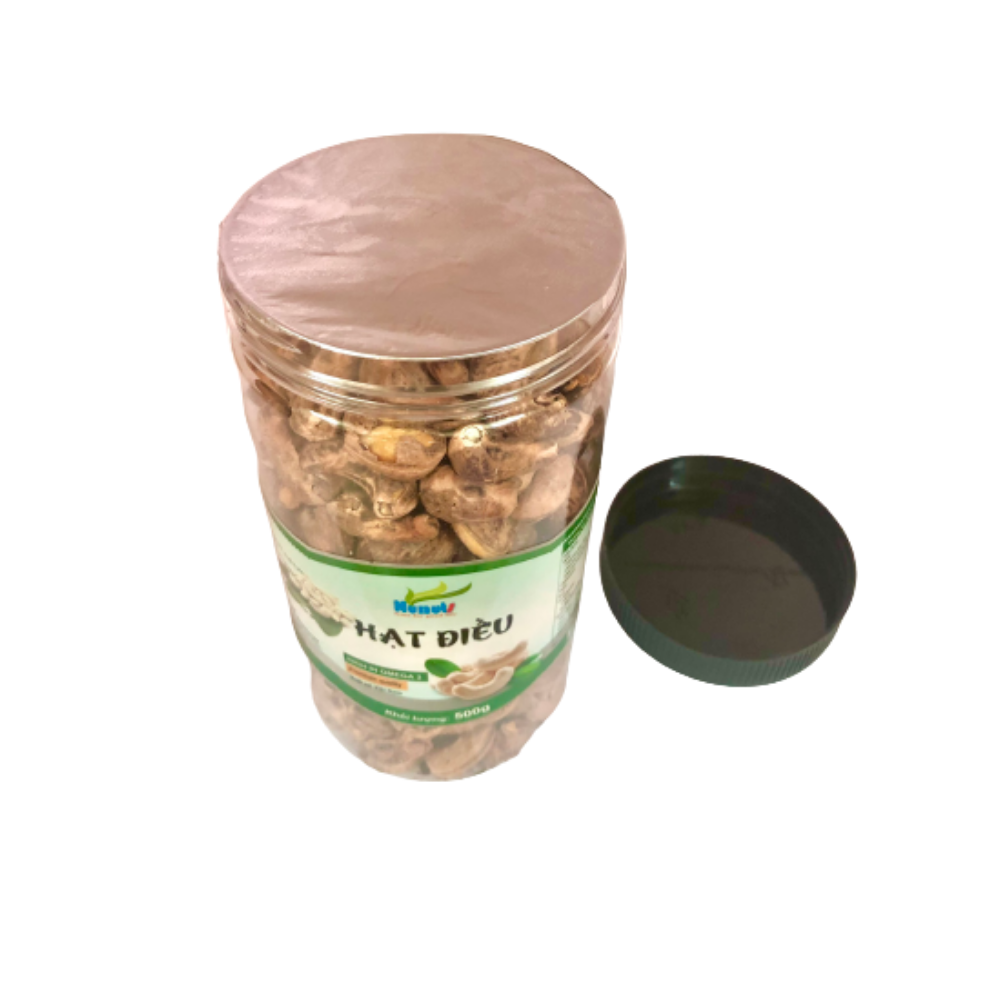 HẠT ĐIỀU CÒN VỎ LỤA NUNUTS ( 1 HŨ 500G, LOẠI 1, NGUYÊN HẠT )