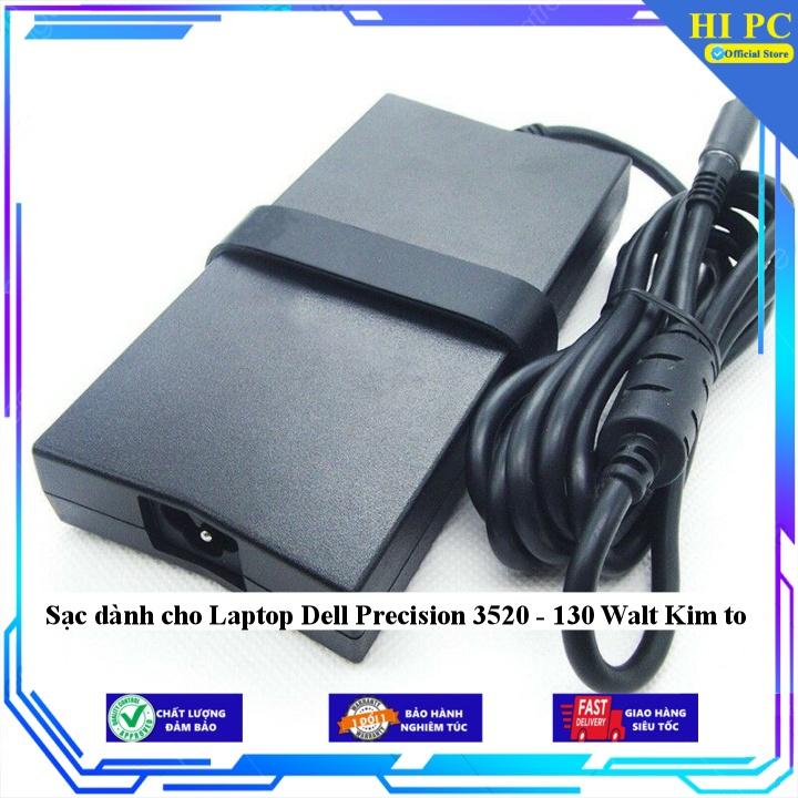 Sạc dành cho Laptop Dell Precision 3520 - 130 Walt Kim to - Kèm Dây nguồn - Hàng Nhập Khẩu