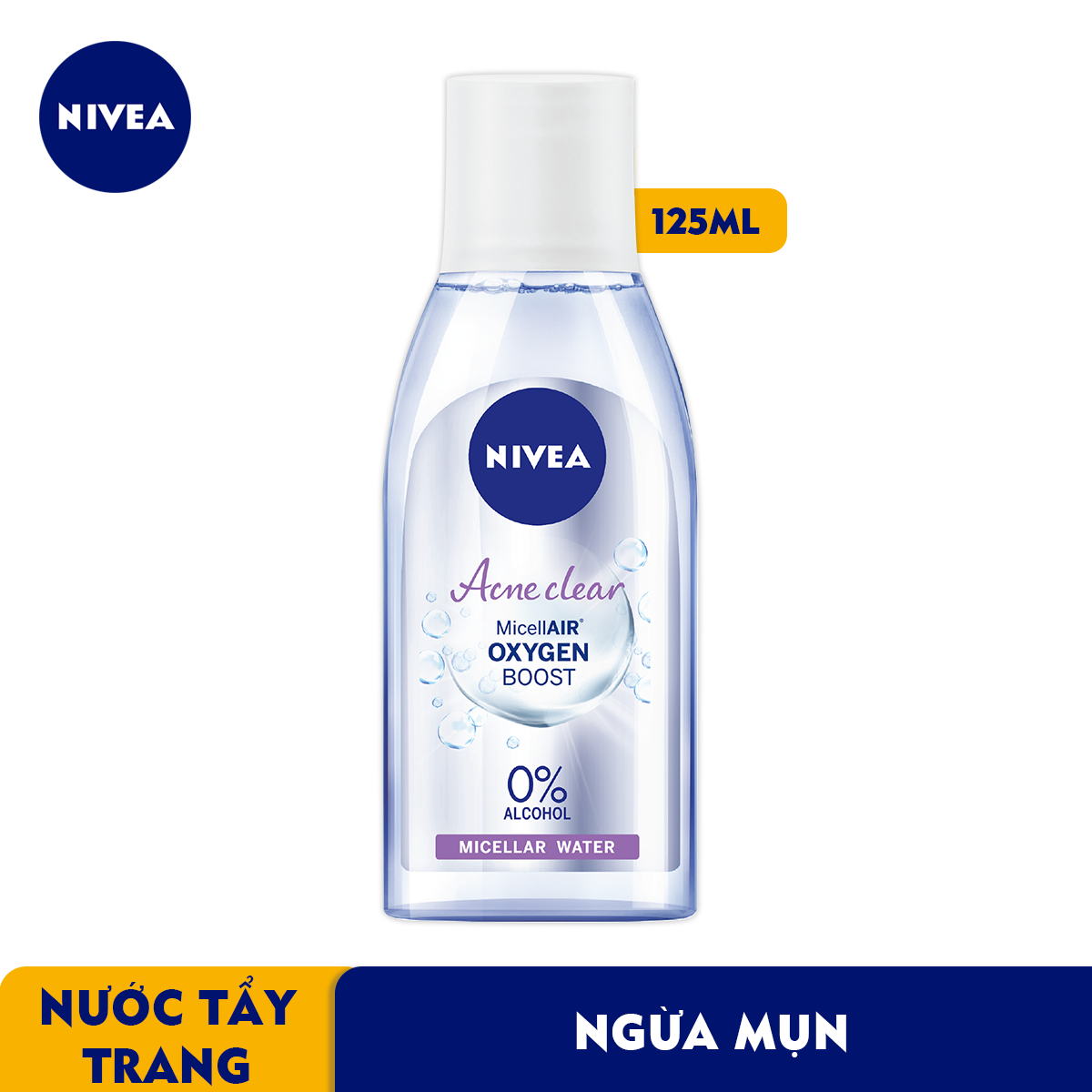 Nước Tẩy Trang NIVEA Acne Care Ngừa Mụn Micellar Water (125ml) - 89270