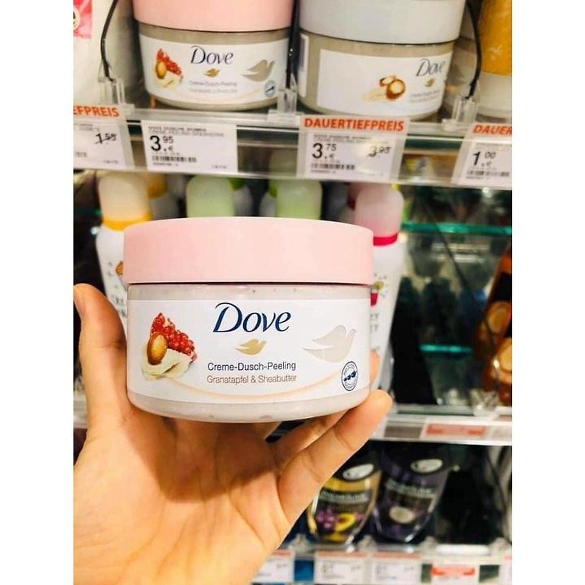 Tẩy Da Chết Dove Exfoliating Body Polish 225ml, Tẩy Tế Bào Chết, Làm Sáng Và Tái Tạo Da Mới, Nhập Đức