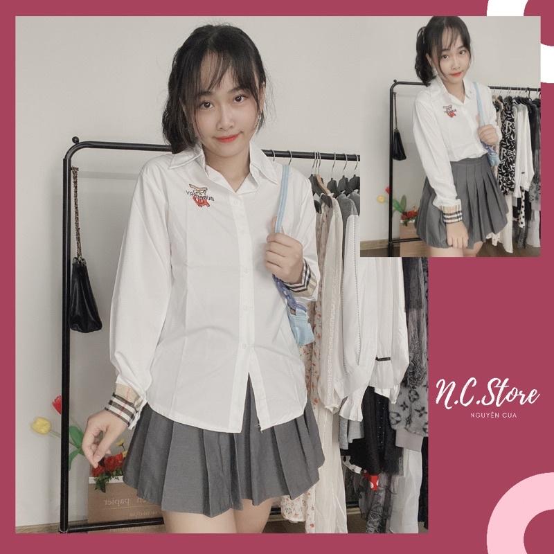 Áo Sơ Mi Trắng Siêu Xinh