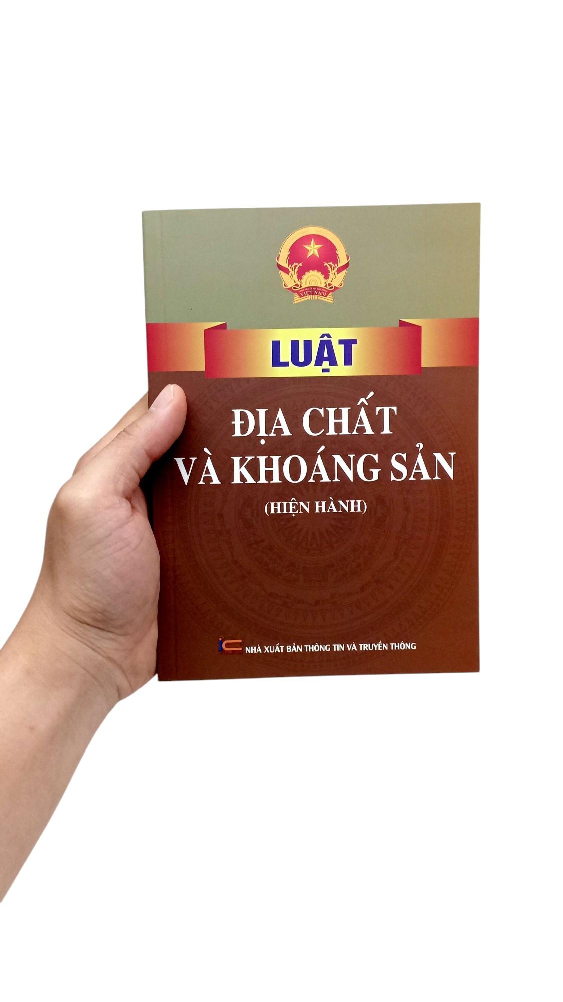 Sách - Luật Địa Chất Và Khoáng Sản (Hiện Hành) 