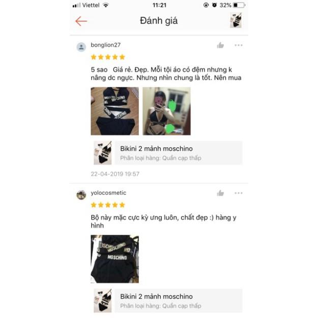 Bikini 2 mảnh đen sexy mặc đi biển đi bơi đẹp