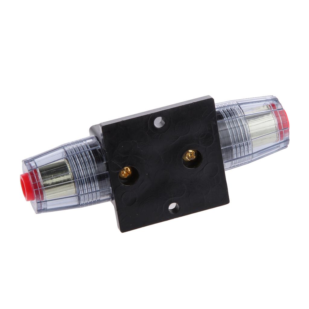 4PCS Manual Reset Circuit Breaker 12/24v Car Boat Audio Fuse Holder 30A+60A