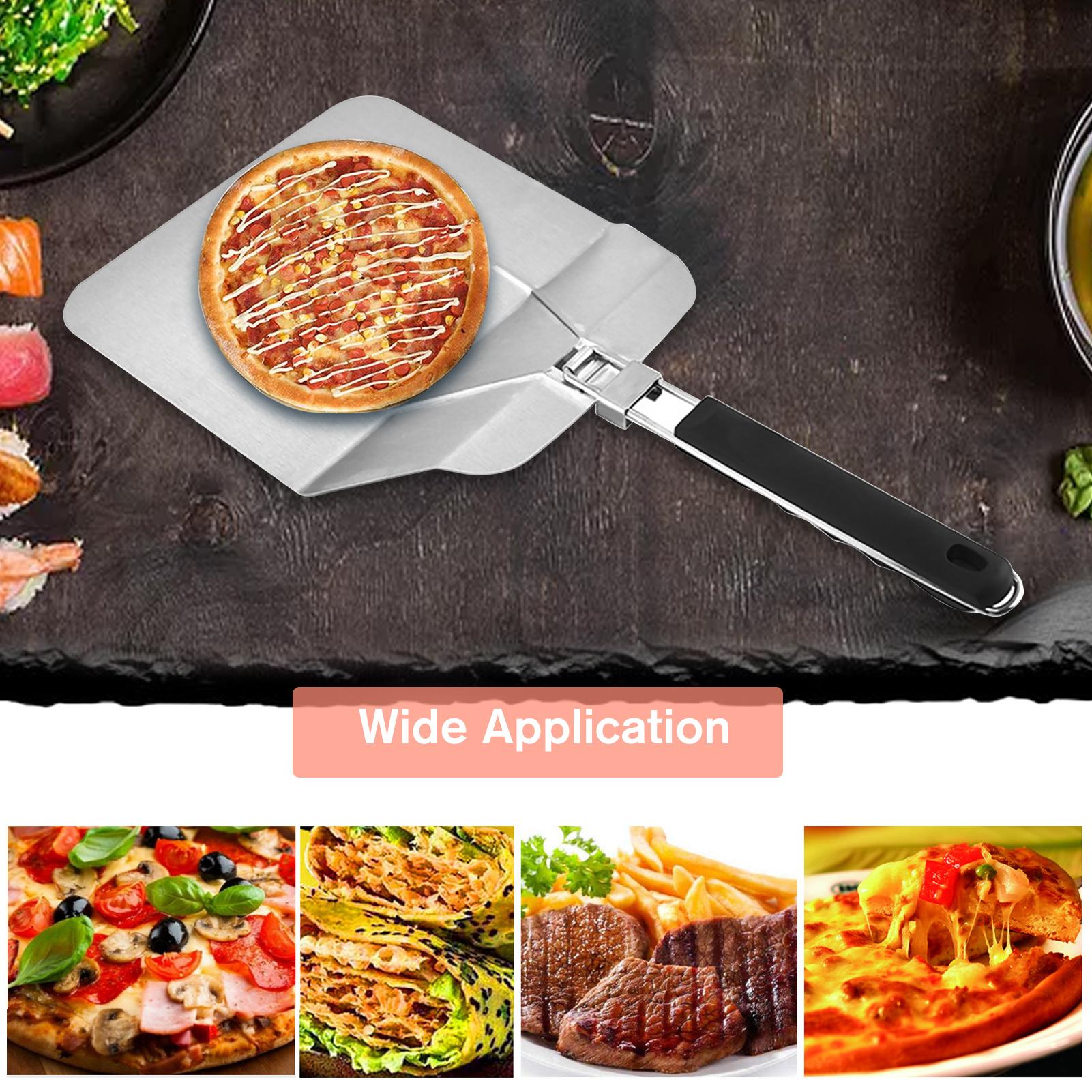 Thìa xúc bán pizza với lưỡi chống dính bằng thép không gỉ tay cầm có khóa và tay cầm bằng cao su