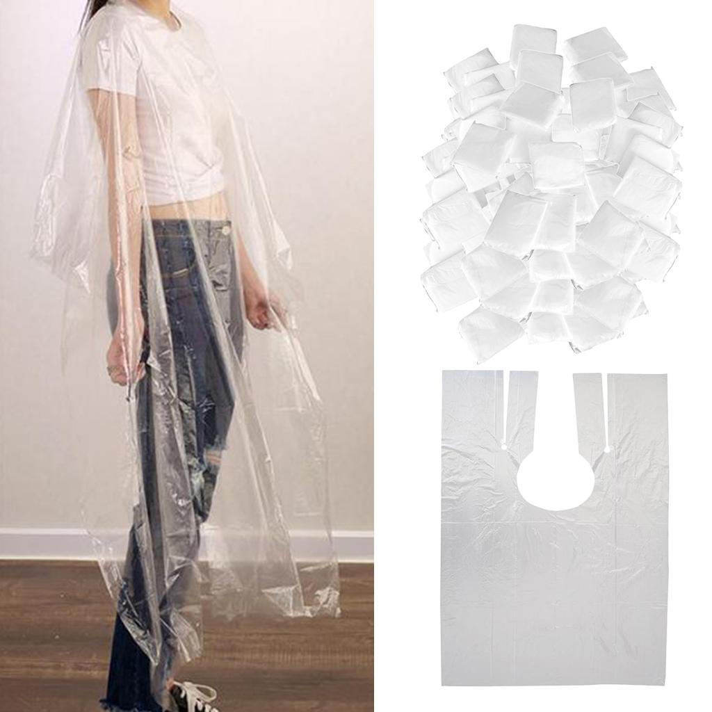500PCS Disposable Hairdressing Capes Barber Adjustable Dyeing Apron 2 Size