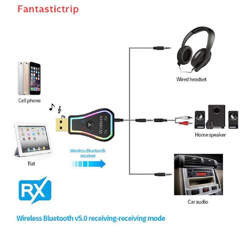 Usb Nhận Tín Hiệu Bluetooth 5.0 Giắc Cắm 3.5mm
