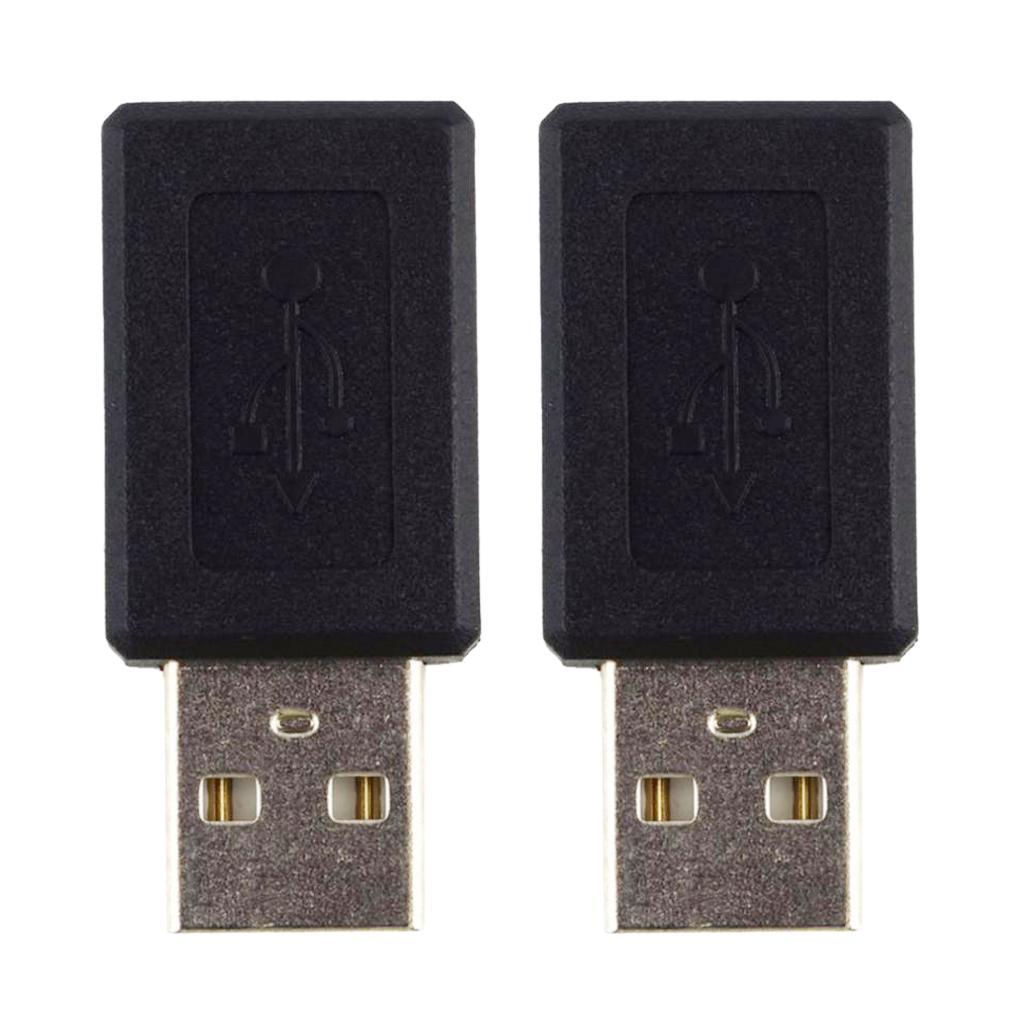 2x Micro USB Female to USB2.0 A Male Converter Connector Adapter for Laptop