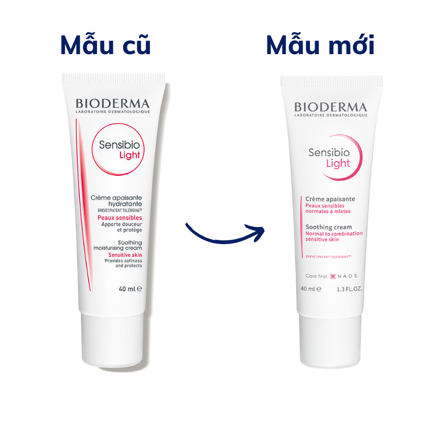 Kem dưỡng ẩm dành cho da nhạy cảm BIODERMA Sensibio Light 40ml