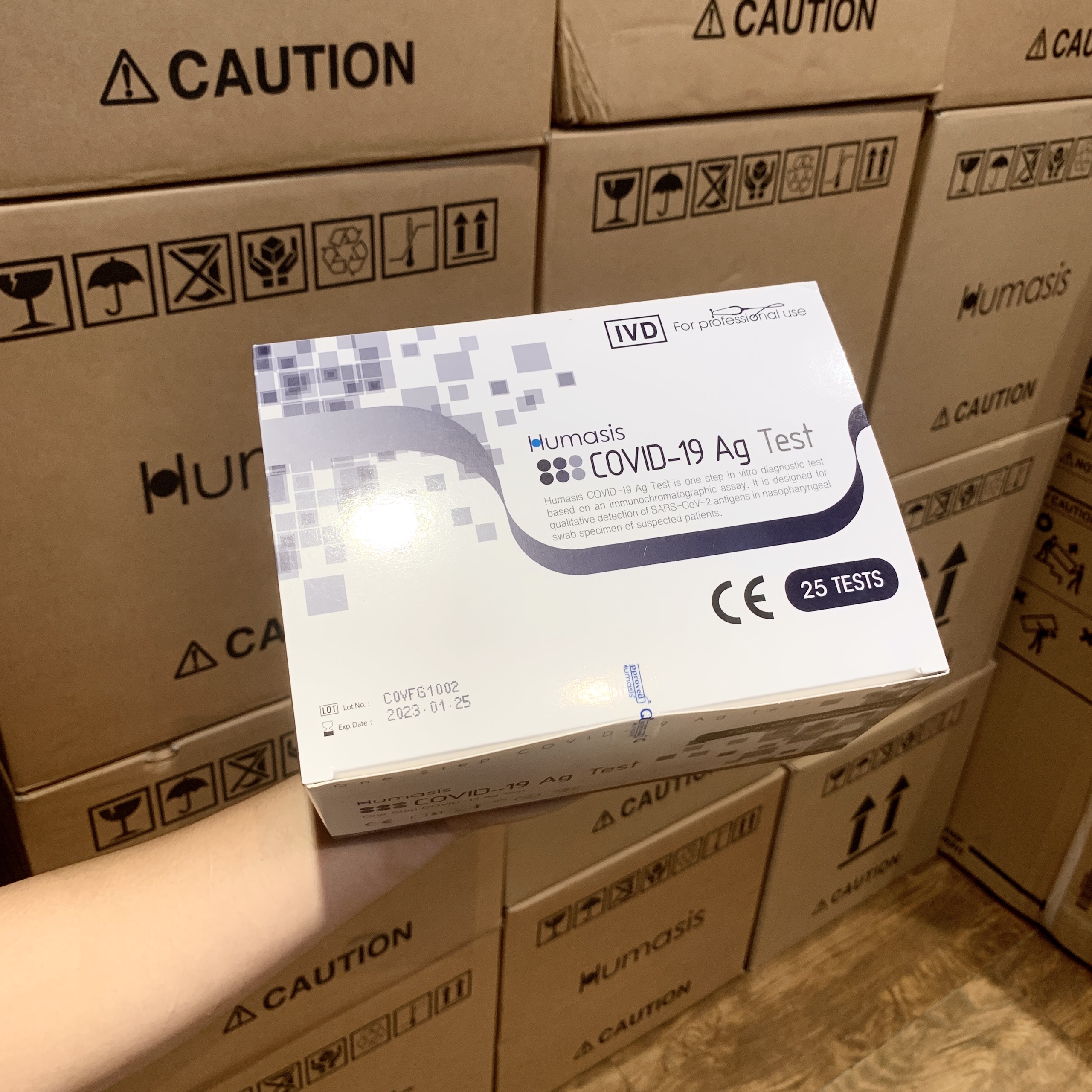 Kit Test Covid 19 Tại Nhà Humasis Hàn Quốc - 1 hộp (25 bộ)