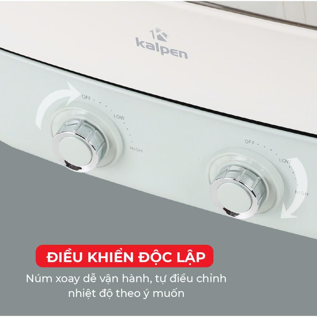 Bếp Nướng Lẩu Hai Ngăn Đa Năng Chính Hãng Kalpen 6.5L Công Suất 2200W Bảo Hành 2 Năm