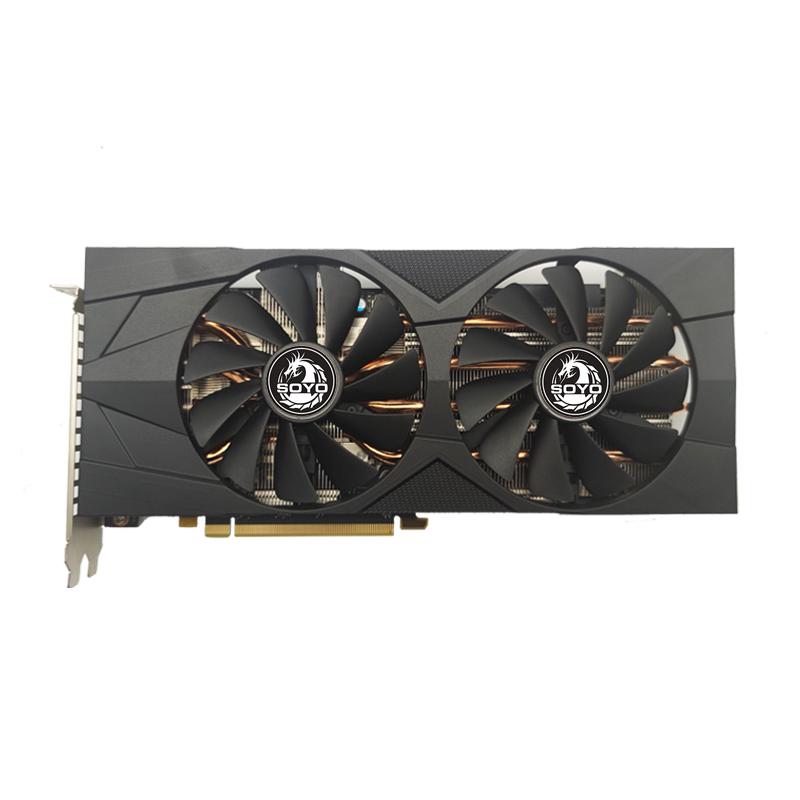 SOYO AMD Card Đồ Họa Radeon RX580 RX5700XT 5500XT 6600XT 6600M GDDR6 Bộ Nhớ Video PCIE3.0x16 Thẻ Chơi Game Cho Máy Tính Để Bàn