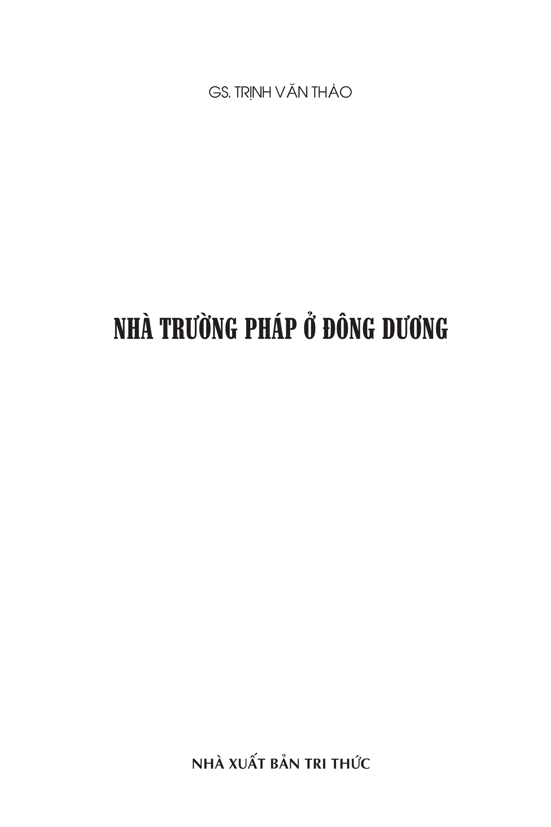 Nhà Trường Pháp Ở Đông Dương