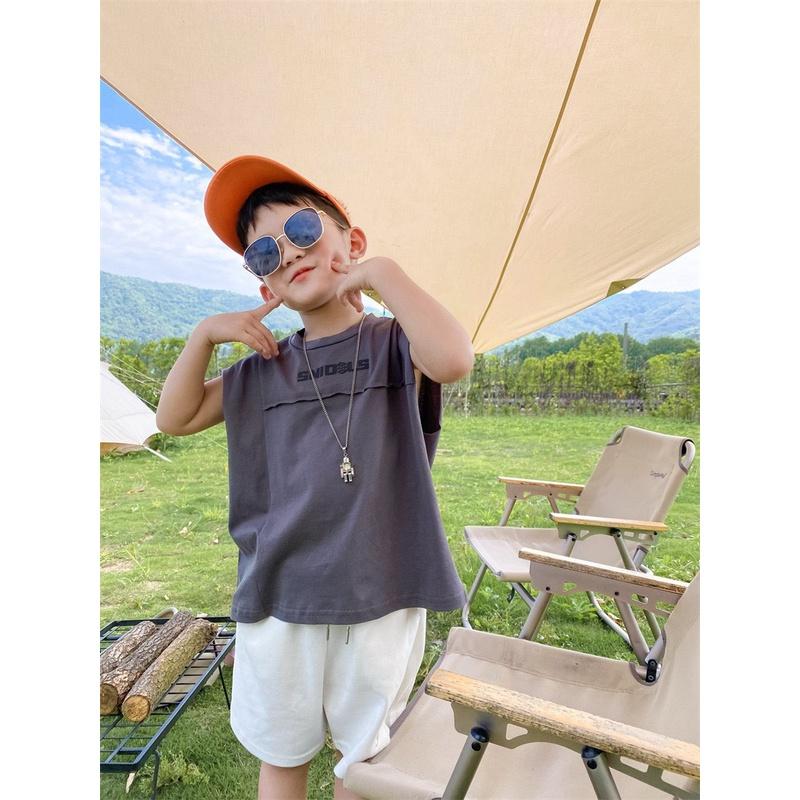 Thời trang bé trai- áo phông áo thun sát nách ba lỗ bé trai phong cách Hàn Quốc 10-55kg