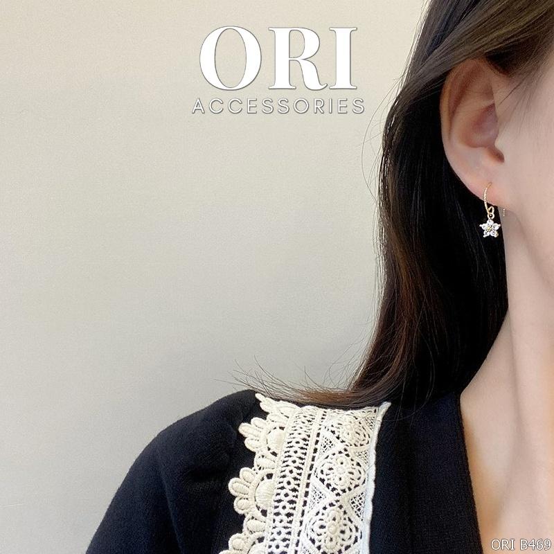 Bông tai nữ ngôi sao đính đá dáng nhỏ xinh xắn ORI ACCESSORIES B469