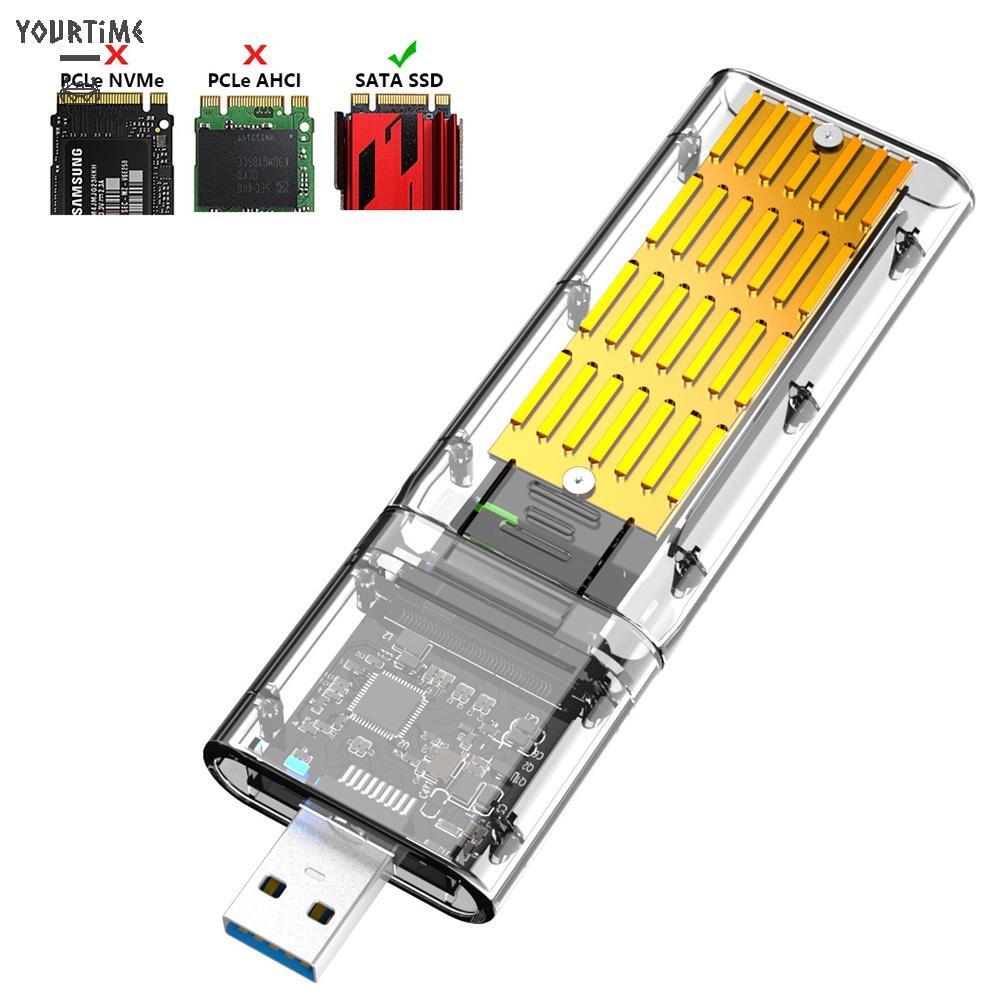 Hộp đựng ổ cứng M2 SSD M.2 sang USB3.0 Gen 1 5Gbps SATA NGFF SSD