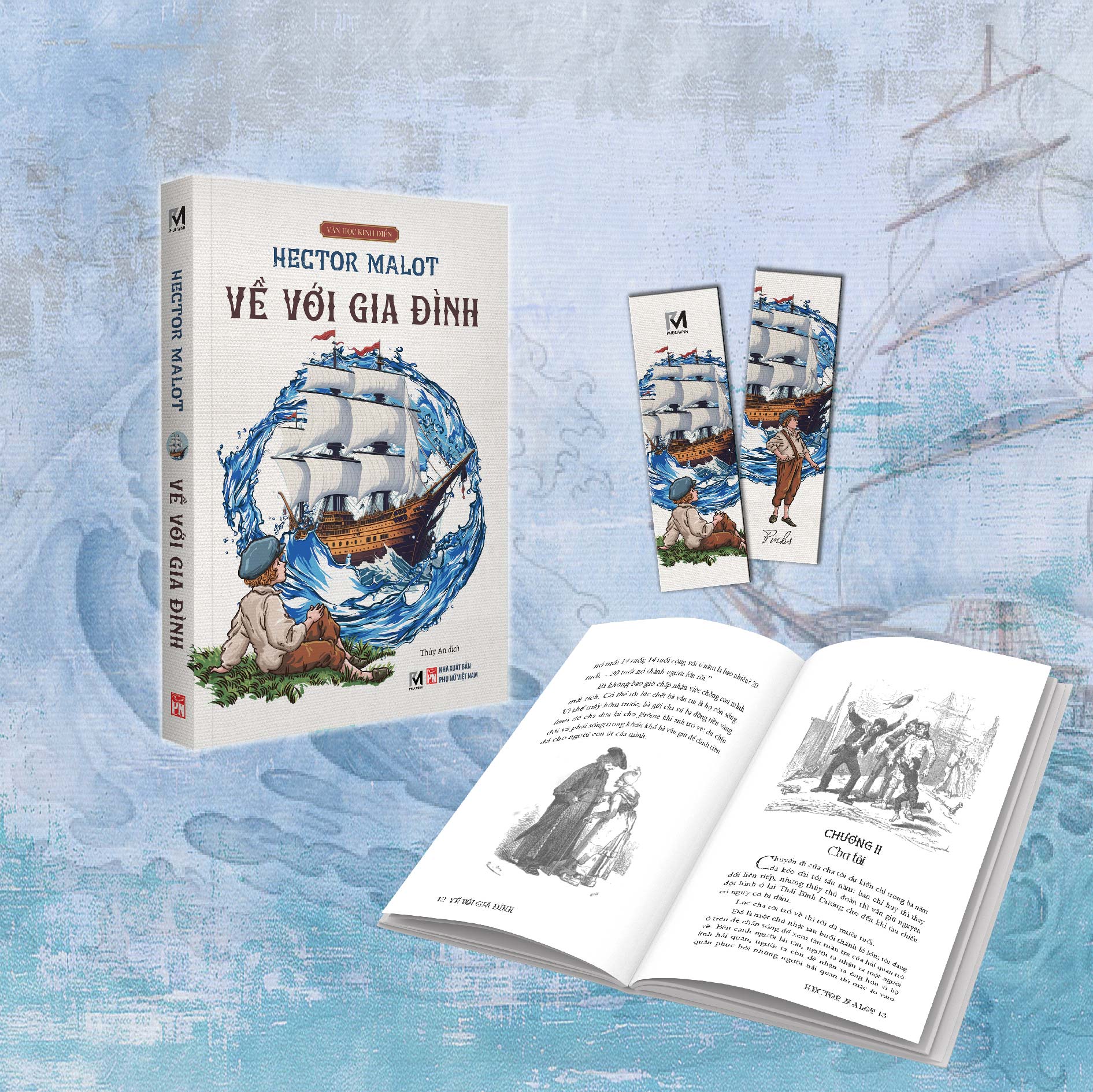 Sách Văn Học Kinh Điển - Về Với Gia Đình - Hector Malot (Tặng kèm Booklet Gốc tiếng Pháp)