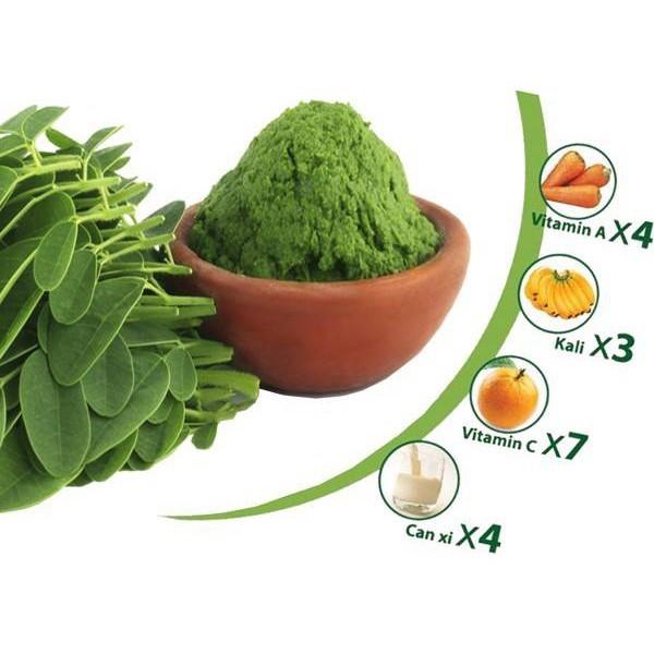 100gr Bột chùm ngây sấy lạnh Mộc Nhiên - Mờ thâm sẹo,Giảm mụn