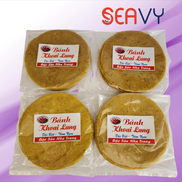 Bánh khoai lang Nha Trang, dẻo vàng thơm, gói 300g - Seavy