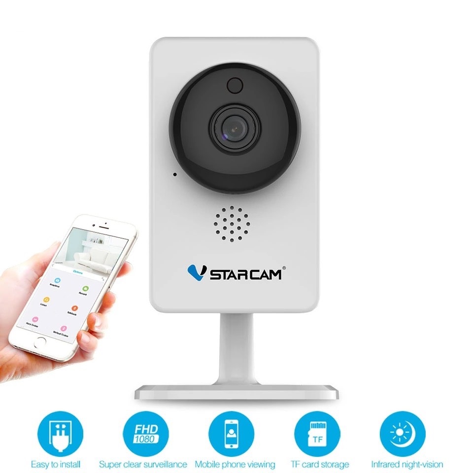 Camera IP Wifi VStarcam C92s 2.0 - Full HD 1080p không dây , Kèm thẻ nhớ 128GB A1 Lexar - Hàng chính hãng