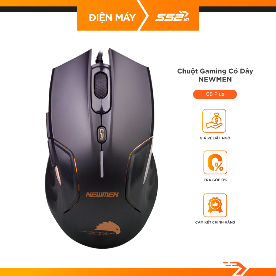 Chuột máy tính Gaming có dây cao cấp Newmen G8 Plus - Hàng chính hãng