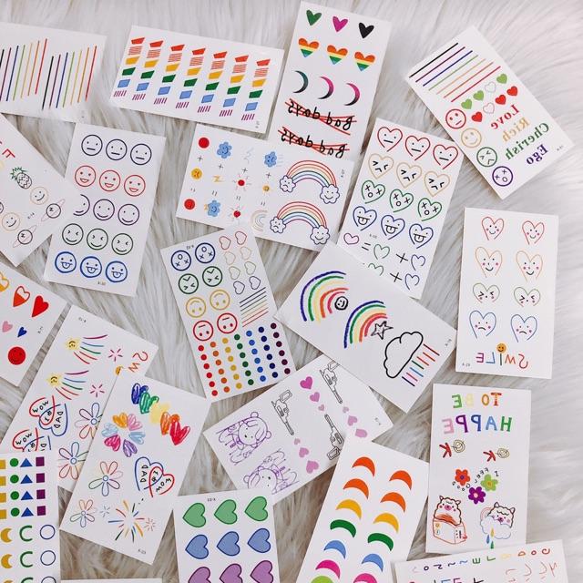 Set 30 tấm hình xăm dán - tattoo