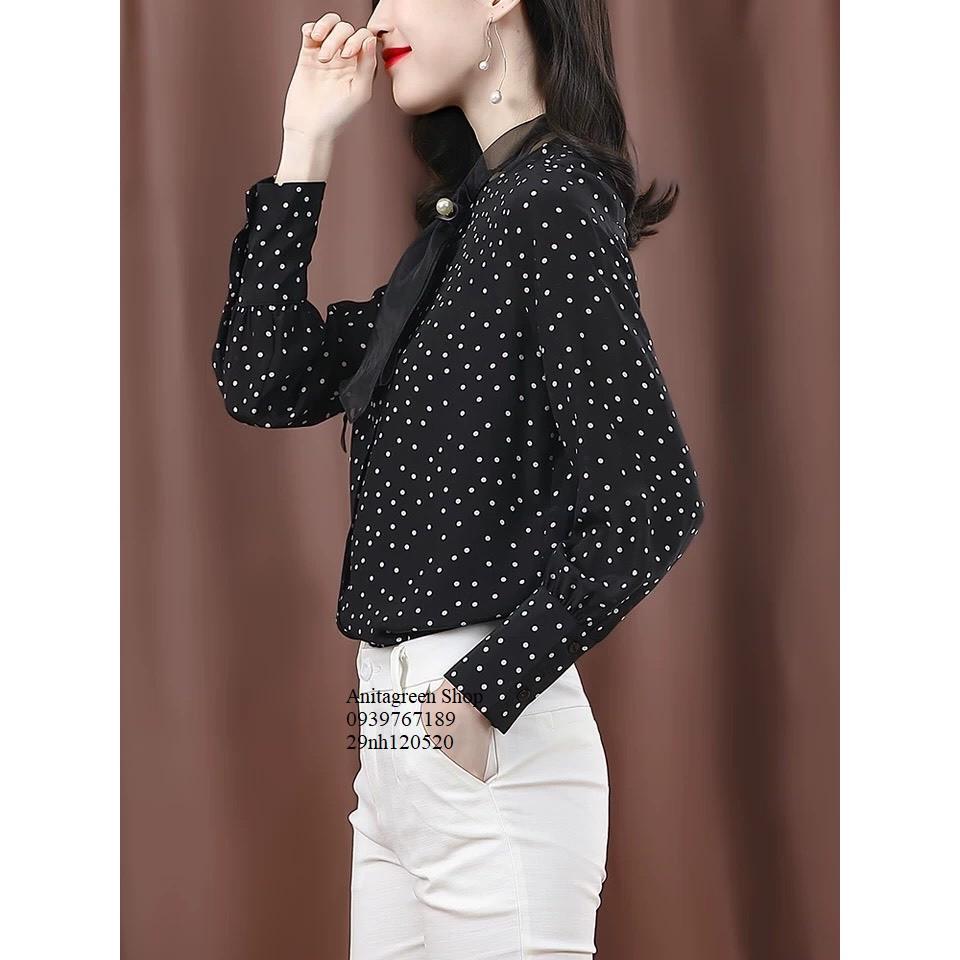 Nh120520-SƠ MI CHẤM BI TAY DÀI s-6xl