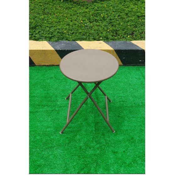 Bàn xếp Thanh Long loại tròn BTRON-01 màu nâu sử dụng sắt sơn tĩnh điện chống gỉ sét
