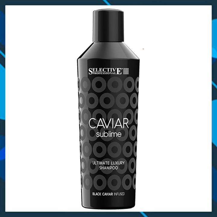 Dầu gội Selective Caviar Sublime Ultimate Luxury shampoo dưỡng ẩm phục hồi tóc chiết xuất trứng cá tầm Ý 250ml