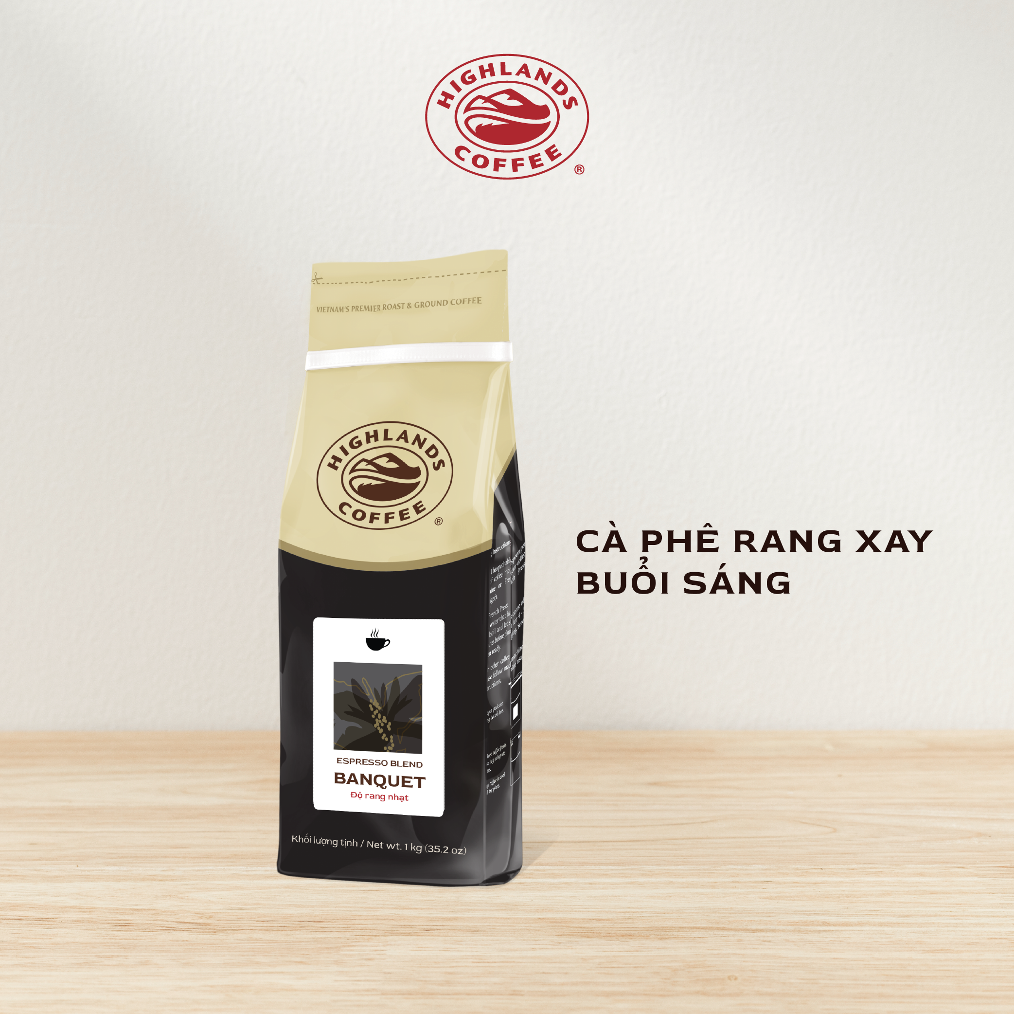 Cà Phê Bột Buổi Sáng Highlands Coffee (1kg)