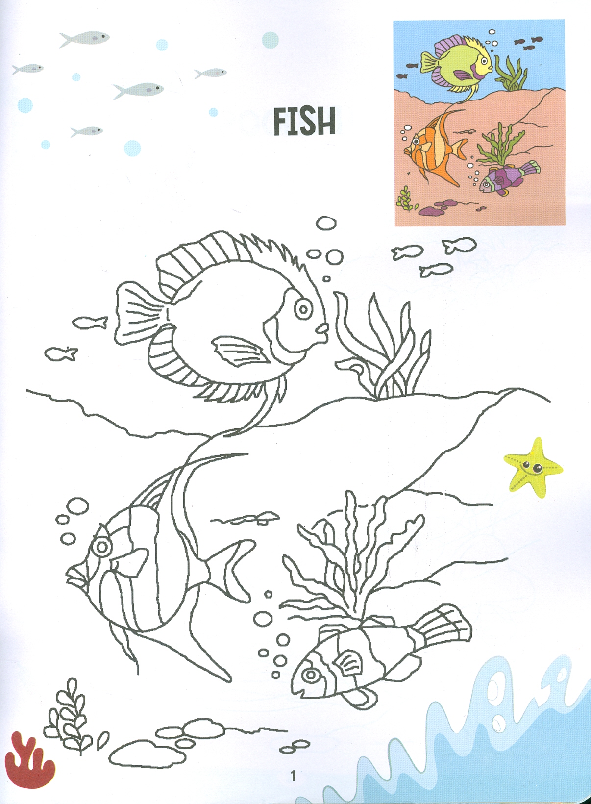 Creative Colouring Book Of Water Animals (Sách Tô Màu Sáng Tạo Về  Động Vật Dưới Nước)