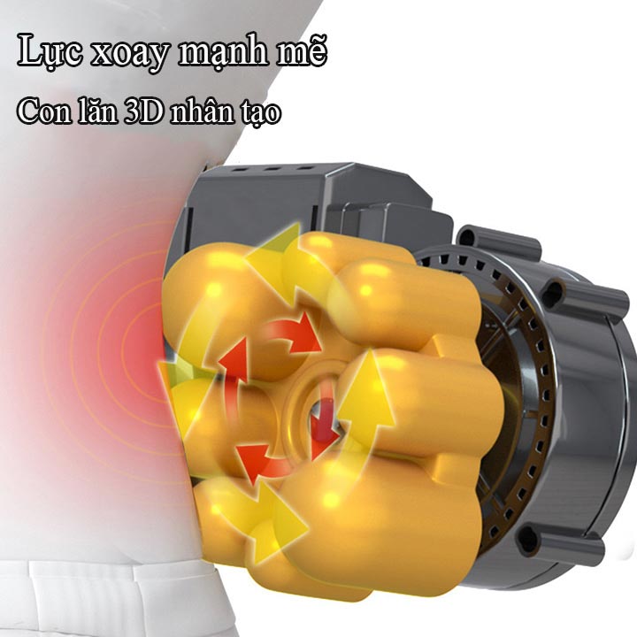 Gối Massage Cổ Vai Gáy Cao Cấp Thế Hệ Mới, Máy Massage Hồng Ngoại 20 bi Đa Chức Năng, Giảm Nhức Mỏi Toàn Thân Hiệu Quả