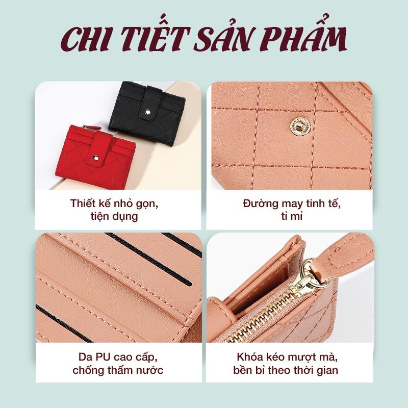 Ví nữ đẹp cầm tay hàng hiệu TAILIAN đựng tiền nhỏ gọn dễ thương nhiều ngăn da cao cấp cực đẹp TM06