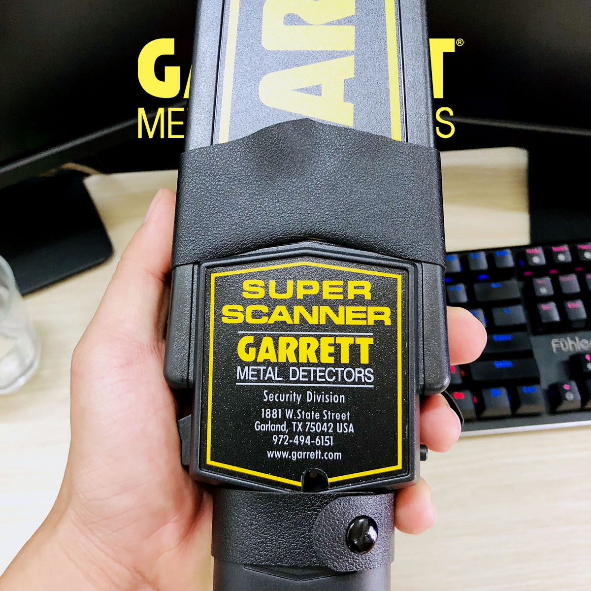 Máy dò kim loại cầm tay GARRETT | Thiết bị dò kim loại cầm tay Super Scanner – Hàng nhập khẩu