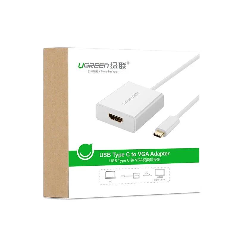 Ugreen UG2058720587TK 15CM màu Đen Cáp chuyển đổi TYPE C sang HDMI hỗ trợ 4K*2K 3D - HÀNG CHÍNH HÃNG