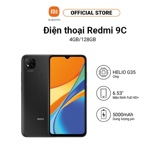 Điện thoại Xiaomi Redmi 9C 4GB-128GB - Hàng chính hãng