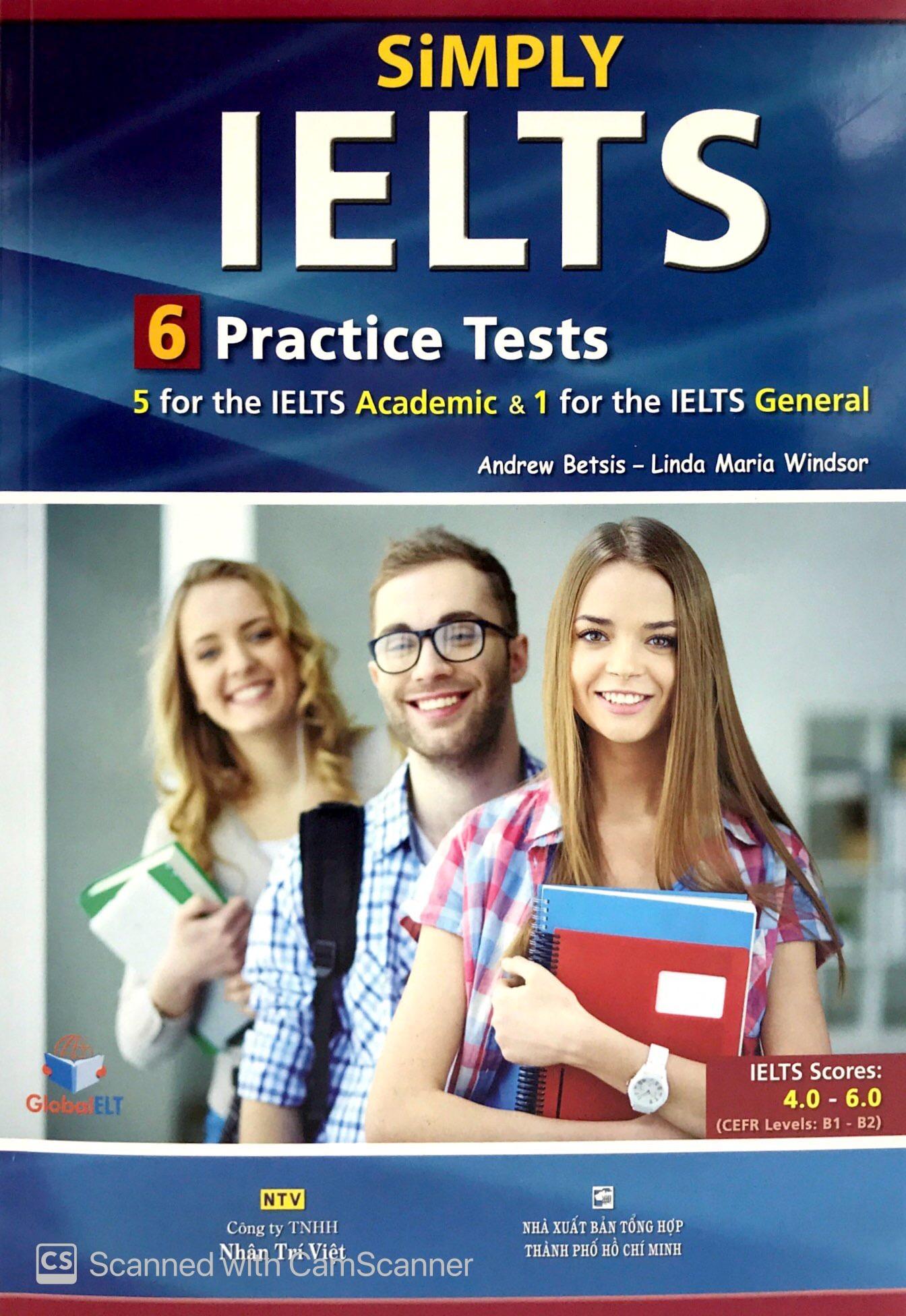 Sách Simply IELTS - 6 Practice Tests (Kèm CD)