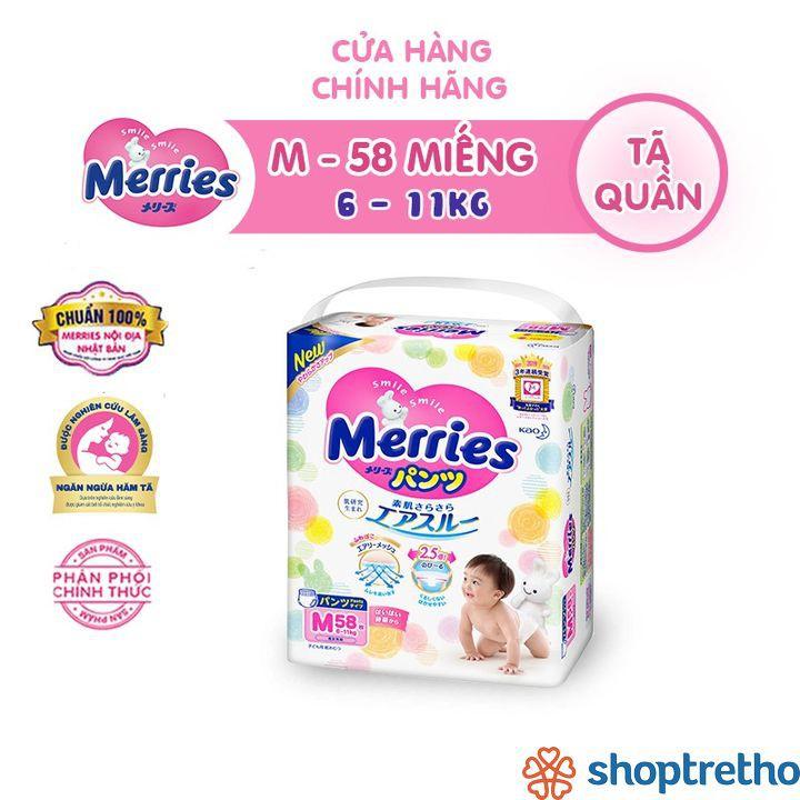 Bỉm quần MERRIES M58 1 bịch