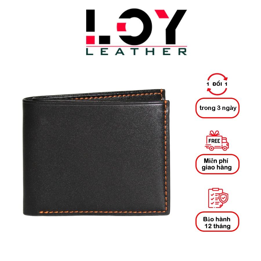 Ví Nam Da Bò Kiểu Dáng Ngang Form Chuẩn Cao Cấp Full Box, Bảo Hành 12 Tháng - Thương hiệu LOY Leather