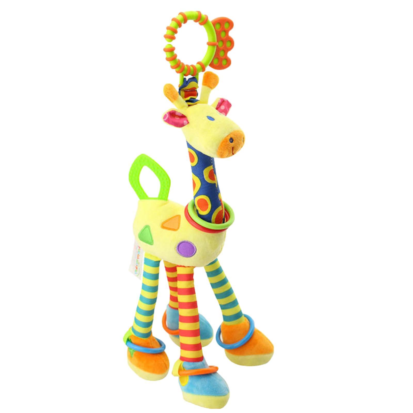 Baby Kids Rattle Toys Cartoon Animal Plush Hand  Gifts